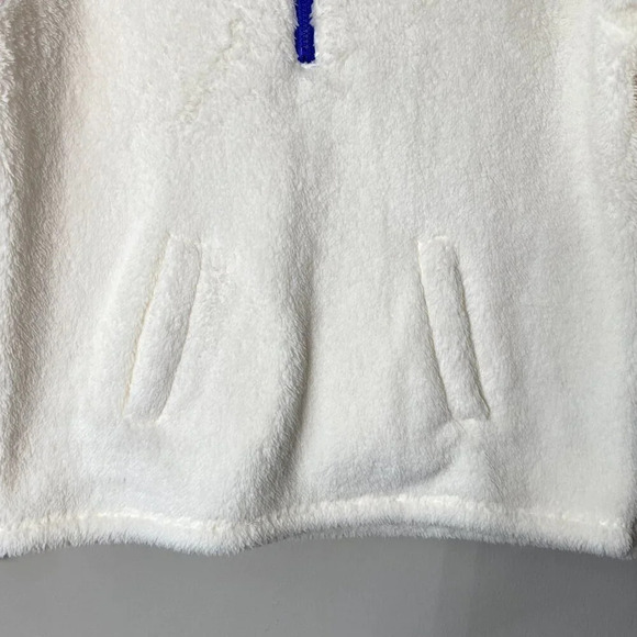 NWOT J. Crew Factory Womens XS Long Sleeve Half-Zip Sherpa Pullover Jacket White - Picture 9 of 16